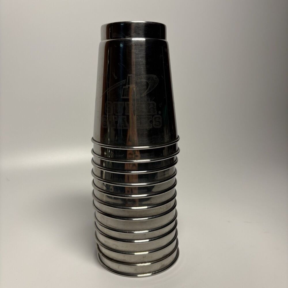 Stainless Steel Speed Stacks Super Stacks 12 Cups Weighted